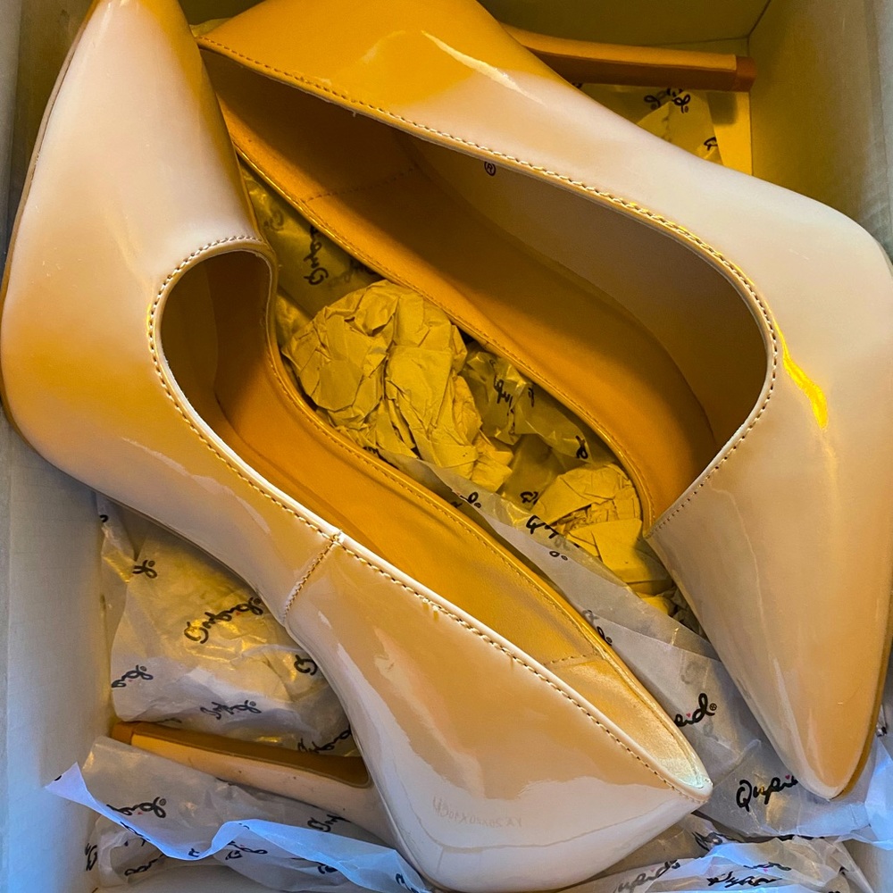 Nude high heels